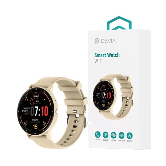 Devia Smartwatch WT1 ZL02 Pro 1.39" (Call Version) Beige